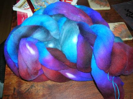 handpainted roving