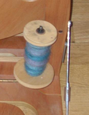 mohair/wool on bobbin