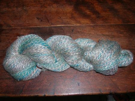 mohair & wool handspun