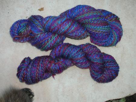 handspun from 2 handpainted rovings