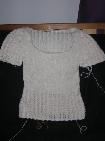 simple summer sweater almost done