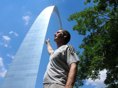 Rob at the St. Louis Arch