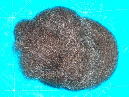 combed black wool