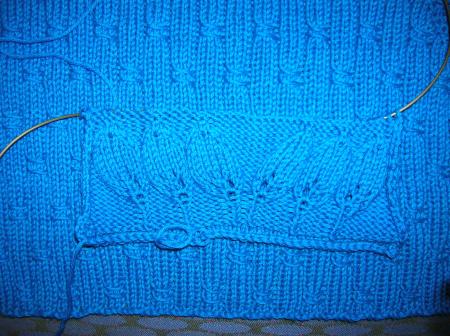 back leaf strip on bamboo stitch