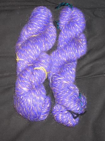 purple wool/mohair