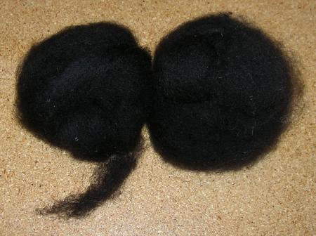 combed black Shetland