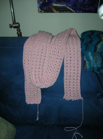 pink scarf