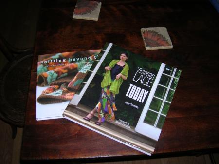 two knitting books