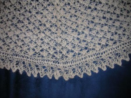 Pi shawl detail