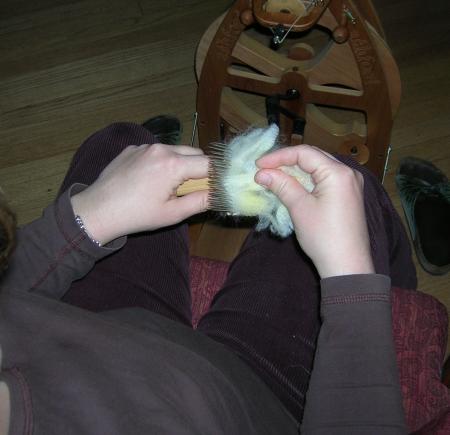 combing lambswool