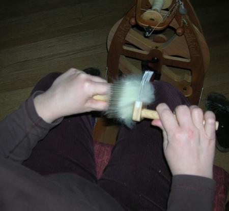 combing lambswool