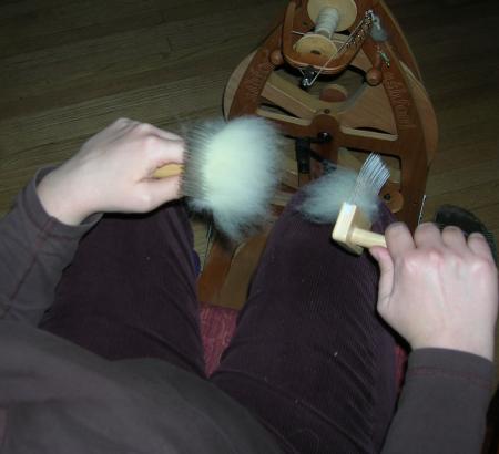 combing lambswool