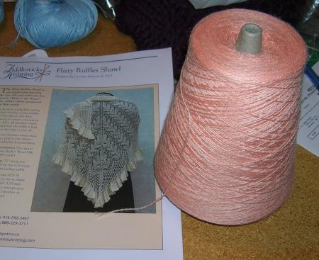 Flirty Ruffles shawl and Zephyr yarn