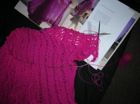 Handsome Triangle shawl progress