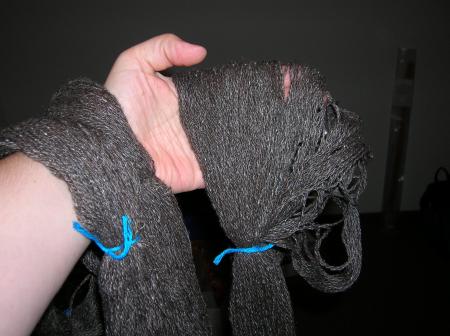 grey wool and silk